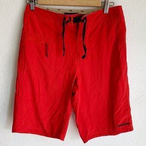 Patagonia Stretch Wavefarer Board Shorts Men's 21" Outseam Red Sz 29